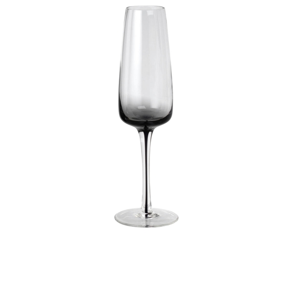 Broste Copenhagen Champagne glass Smoke (Ø 7 cm) - gray/white (00)