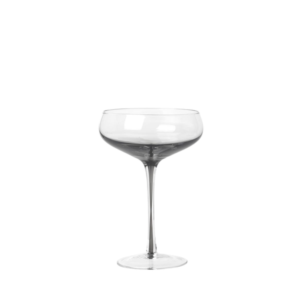 Broste Copenhagen Cocktailglas Smoke (Ø 11,2 cm) - grau/weiß (00)