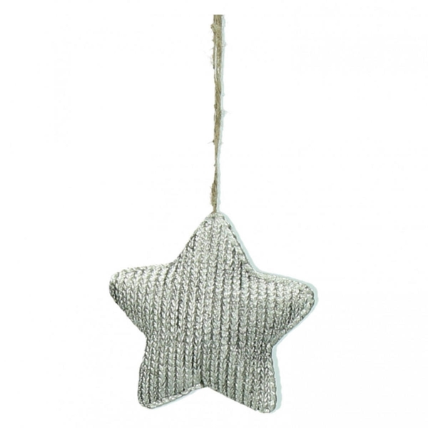 Pomax Boule de noël (8x8x2,7cm) - gris (00)