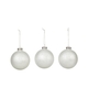 Broste Copenhagen Christmas balls (3er set) - white (00)