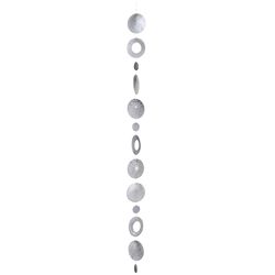 Räder Capiz embroidery chain (120cm) - gray/white (NC)