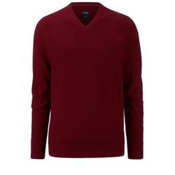 Olymp Modern Fit: Pullover mit V Ausschnitt - rot (39)