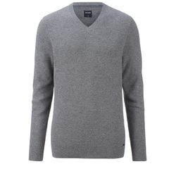 Olymp Modern Fit: Pullover with V neck - gray (64)