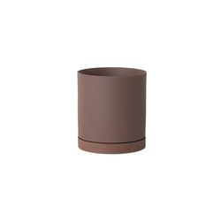 ferm Living Pot SEKKI (Ø15,7x17,7cm - Large)  - brown (00)
