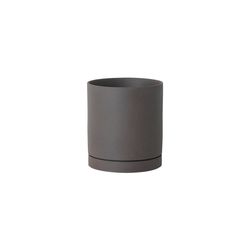 ferm Living Pot SEKKI (Ø15,7x17,7cm - Large) - brown/gray (00)