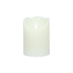 Pomax LED Kerze (Ø 7,5 cm) - weiß (00)