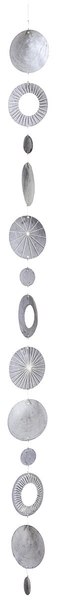 Räder Capiz-broderie chaîne (120cm) - gris/blanc (NC)