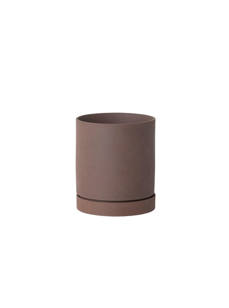 ferm Living Pot SEKKI (Ø15,7x13,5cm - Medium)  - brown (00)