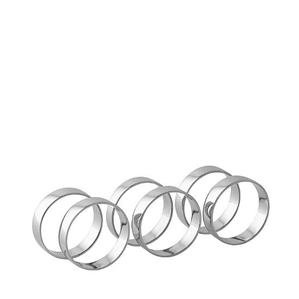 Broste Copenhagen Napkin rings (Set of 6) - gray (00)