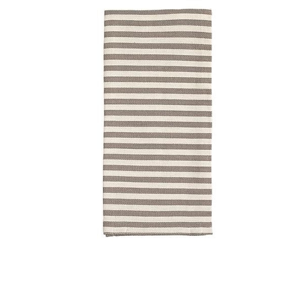 Broste Copenhagen Tea towel STRIPE (50x70cm - Set of 2) - brown (00)
