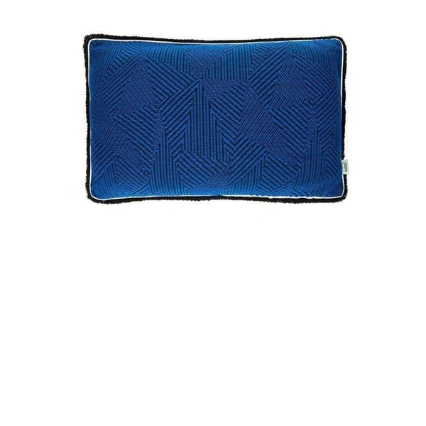 Pom Amsterdam Coussin (40x60cm) - bleu/noir/blanc (00)