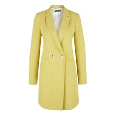 s.Oliver Black Label Long blazer with shiny buttons - yellow (7163)
