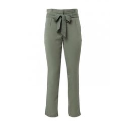 Tom Tailor Loose fit trousers in ankle-length - green (13182)
