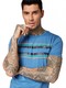 Tom Tailor Denim T-shirt with a garment wash and a print - blue (10919)