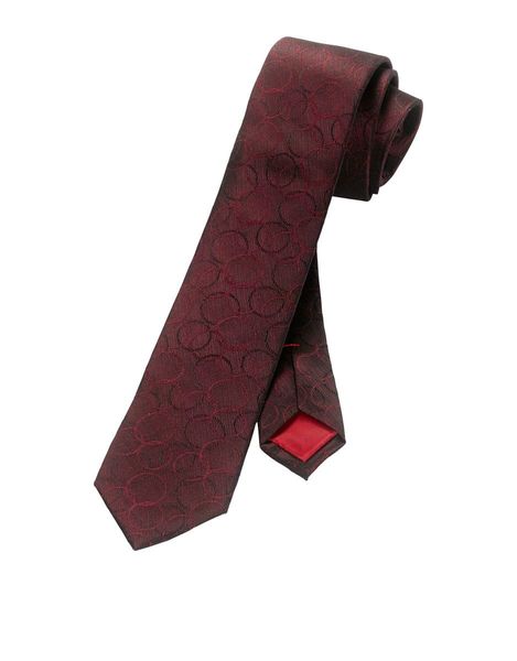 Olymp Cravate, Slim 6cm - rouge (39)