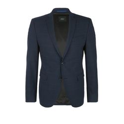 s.Oliver Black Label Slim: Sports jacket in a new wool blend - blue (58N1)