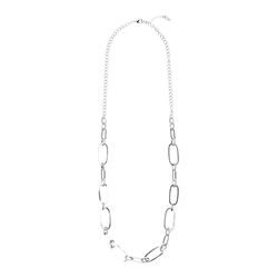 s.Oliver Red Label Fashionable link necklace - gray (0011)