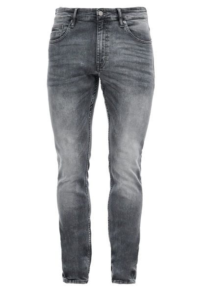Q/S designed by Slim : Jeans stretch étroit - Rick - gris (95Z4)