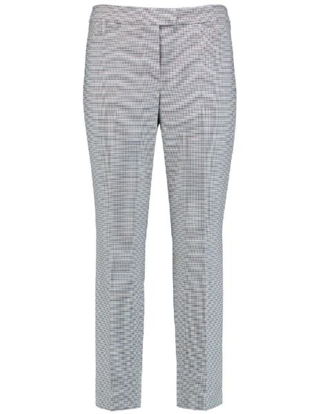 Gerry Weber Collection Pantalon à petits carreaux - gris (09328)
