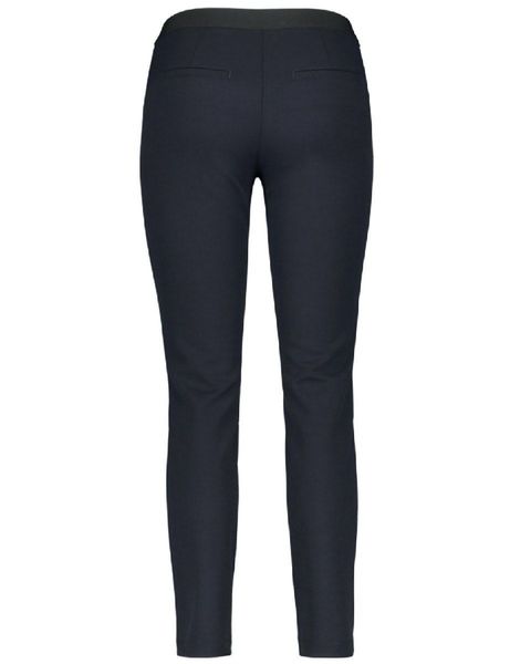 Gerry Weber Edition Pantalon Slim Fit à la coupe raccourcie - bleu (82200)