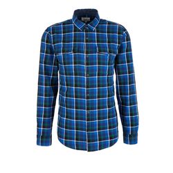 Q/S designed by Regular Fit: chemise à manches longues - bleu (55N0)