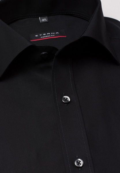 Eterna Short sleeve shirt Modern Fit - black (39)
