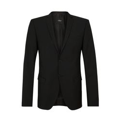 s.Oliver Black Label Slim: virgin wool jacket - black (9999)