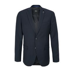 s.Oliver Black Label Regular: Pinstripe jacket - blue (59J1)
