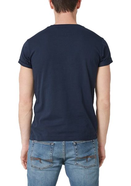 s.Oliver Red Label Jerseyshirt mit Frontprint - blau (5798)
