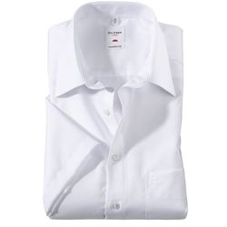 Olymp Comfort fit : chemise à manches courtes - blanc (00)