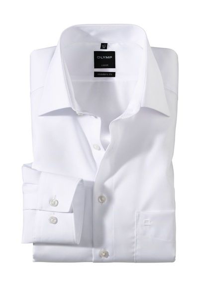 Olymp Modern Fit : shirt - white (00)