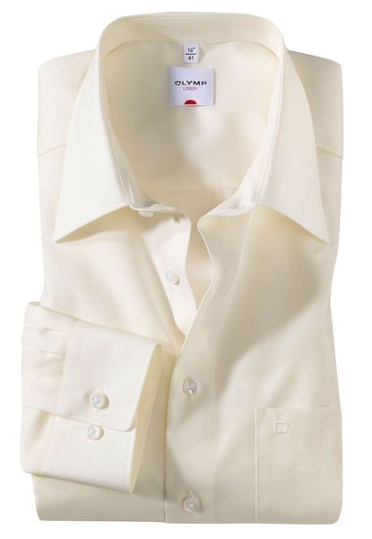 Olymp Comfort Fit : Shirt - beige (21)