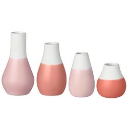 Räder Petites vases (lot de 4 vases) - rose/blanc (NC)