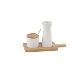 Räder Set with carafe and box (17,5x7,5x12cm) - brown/white (NC)