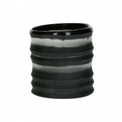 Pomax Vase (8x8cm) - grau/schwarz (00)