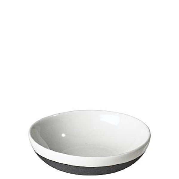 Broste Copenhagen Butter dish ESRUM (Ø7x2cm) - gray/white (00)