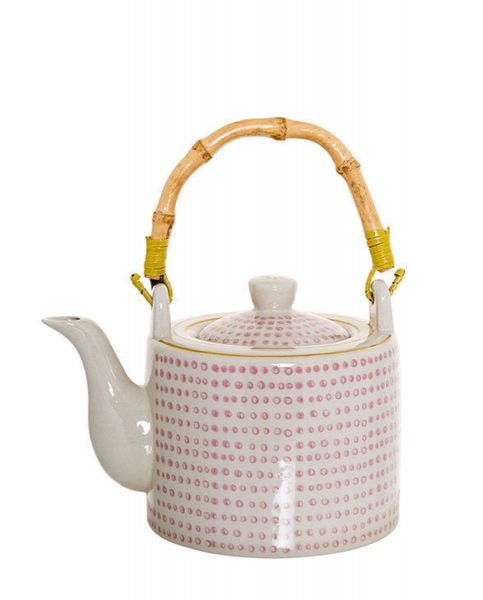 Bloomingville Teapot SUSIE (Ø17x12cm) - pink/white (00)