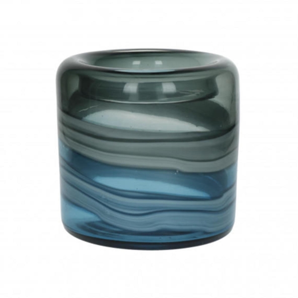 Pomax Vase HAV (Ø17x16cm) - bleu/gris (00)