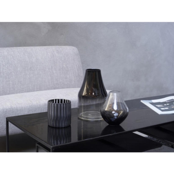 Pomax Vase GHINCHO (Ø12x14,5cm) - gray/black/white (00)