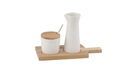 Räder Set with carafe and box (17,5x7,5x12cm) - brown/white (NC)
