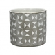 Pomax Cache-pot (14x13.2cm) - gris/blanc (00)