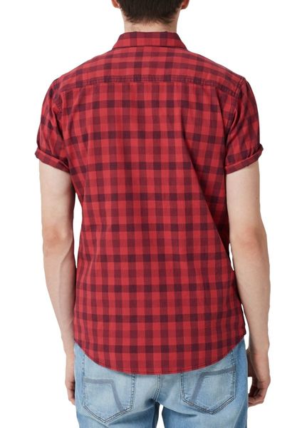 Q/S designed by Extra Slim Fit: short sleeve shirt - red (45N0)