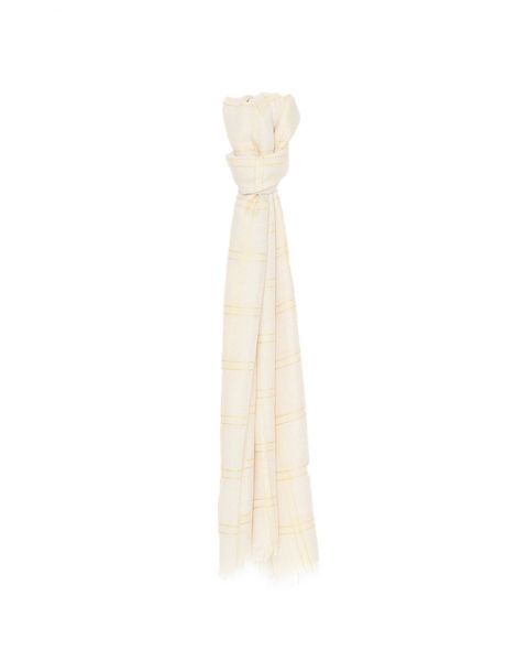 Opus Summer scarf Akari scarf - beige/orange (5067)