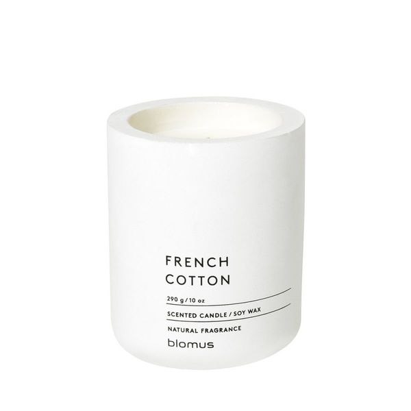 Blomus Bougie parfumée (Ø9x11cm) - French Cotton - Fraga - blanc (00)