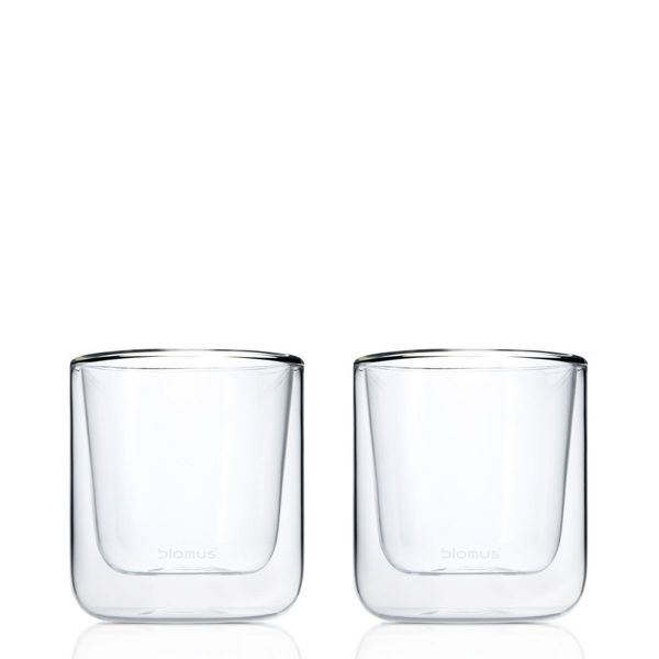 Blomus Set de verres à café - Nero - blanc (00)