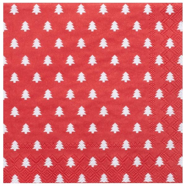 Räder Serviette cocktail (25x25 cm) - rouge (NC)
