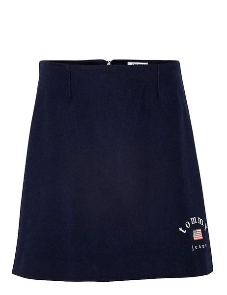 Tommy Jeans A-Line wool blend skirt - blue (CBK)
