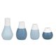 Räder Mini pastel vases - blue/white (NC)