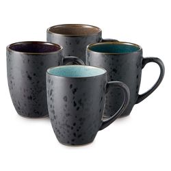 Bitz Set of 4 mugs (Ø8,5cm) - black (00)