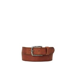 s.Oliver Red Label Leather belt with a vintage finish - brown (8789)